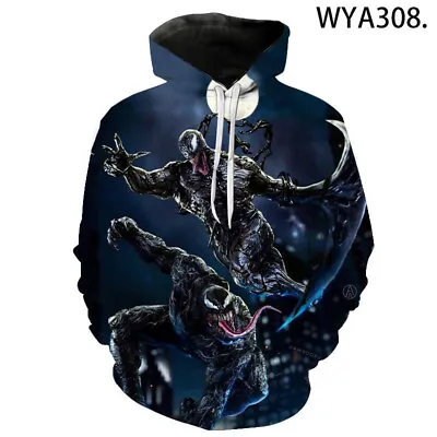 Buy 15 Styles Venom Sweatshirt Fashion Men 3D Hoodie Streetwear Long Sleeve Coat • 19.10£