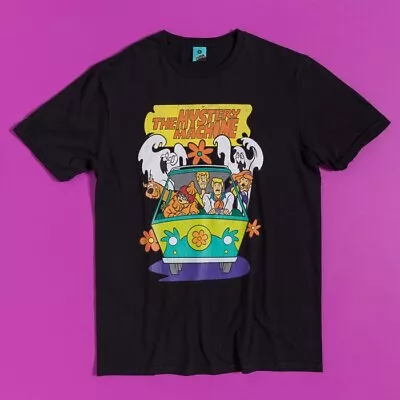 Buy Official Scooby-Doo Mystery Machine Black T-Shirt : S,M,L,XL,XXL,3XL,4XL,5XL • 19.99£