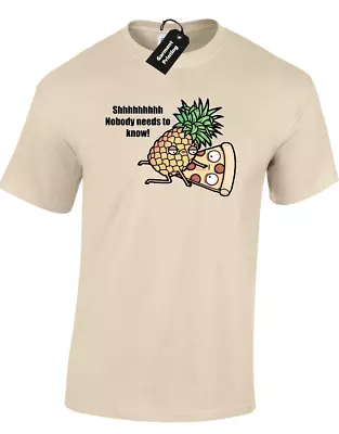 Buy Shhhh Nobody Needs To Know Mens T Shirt Tee Funny Cute Printed Joke Design Cool • 7.99£