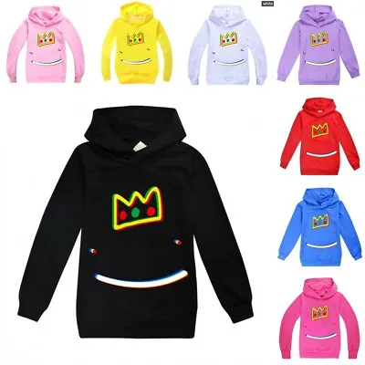 Buy Kids Ranboo Crown Merch Boys Hoodie Hooded Sweatshirt Pullover Dream Smp Casual • 13.68£
