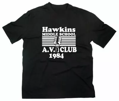 Buy Hawkins Middle School Av Club Fan Stranger Things Fanshirt Elfi Eleven • 20.89£