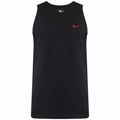 Buy Nike Swoosh Tank Top Atheltic Cut Gym Mens Tank Top Sleeveless Black • 13.99£