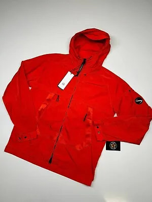 Buy CP COMPANY Chrome-R Goggle Jacket In Red  Rrp £515 -  Size 44 / XS.  / 21  P2p • 275£