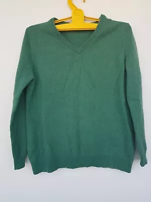 Buy Woolovers Womens 100% Lambswool Top Sz XL Green Sweater Long Sleeve Pullover  • 14.25£