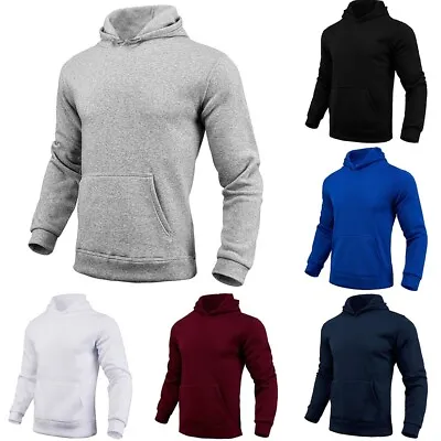 Buy Stylish Hoodies For Men Long Sleeve Pullover Tops For Sports And Leisure • 22.62£