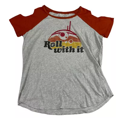 Buy Star Wars Her Universe BB8 Roll With It Cold Shoulder Top Tshirt Women’s X-Large • 11.33£