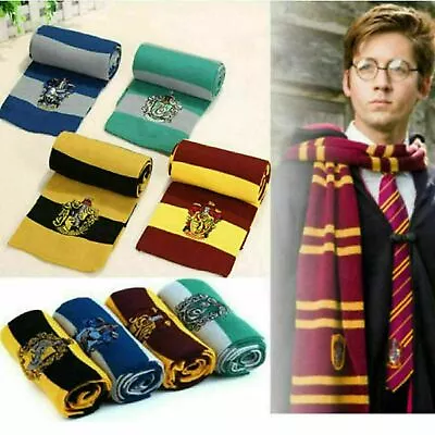 Buy Harry Potter Scarf Gryffindor-Slytherin-Hufflepuff-Raveclaw Scarf Cosplay Gift U • 6.99£