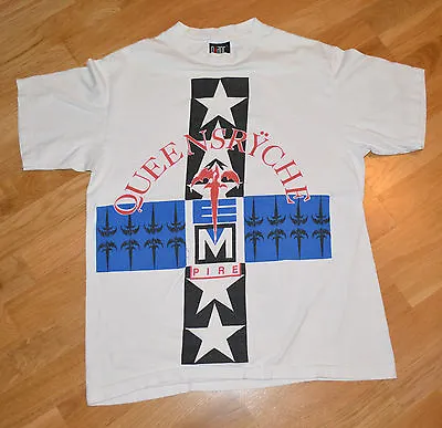 Buy *1991 QUEENSRYCHE* Vintage Concert Tour T-shirt (M/L) Rare 80's 90's Rock Metal • 120.53£
