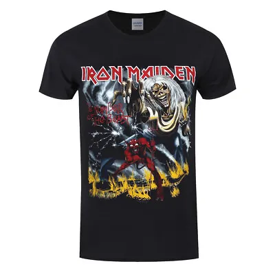 Buy Iron Maiden T-Shirt Number Of The Beast Rock Band New Black Official • 15.95£
