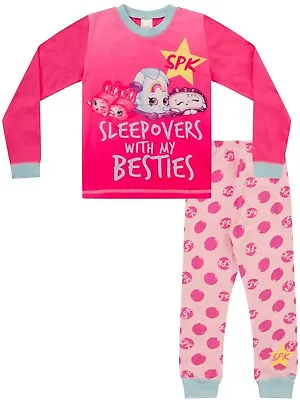 Buy Girls Shopkins 'Sleepovers With My Bestie' Long Pyjamas • 6.99£