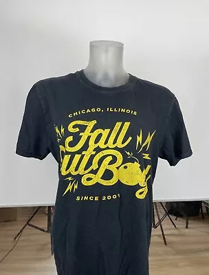 Buy Fall Out Boy Tour T Shirt Chicago Illinois Merch Since 2001 Band Tee • 51.37£