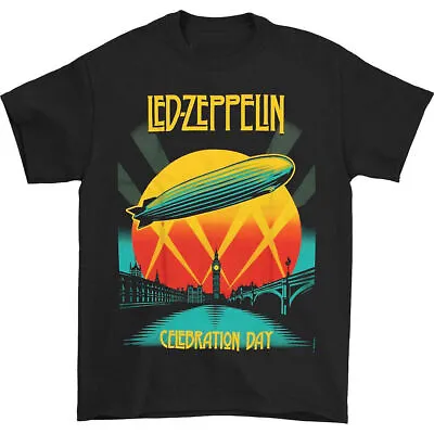 Buy Officially Licensed Led Zeppelin Celebration Day Mens Black T Shirt Led Zeppelin • 14.50£