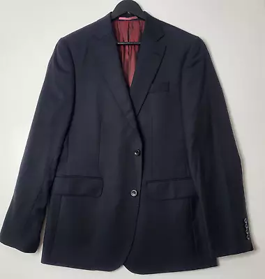 Buy Charles Tyrwhitt Blazer Merino Wool SUPER 100s Twill Suit Jacket Black 40L Slim  • 44.95£