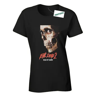 Buy Retro Movie Poster Inspired By Evil Dead 2 Ladies Fitted DTG T-Shirt • 13.45£