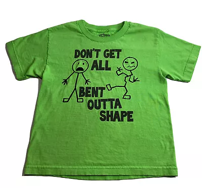 Buy Urban Pipeline Short Sleeve T Shirt Youth S Green Don't Get All Bent Graphics • 5.41£