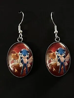 Buy Silver 925 Sonic The Hedgehog Earrings Tails , Gaming Jewellery GIFT Sega - FOX • 8.95£