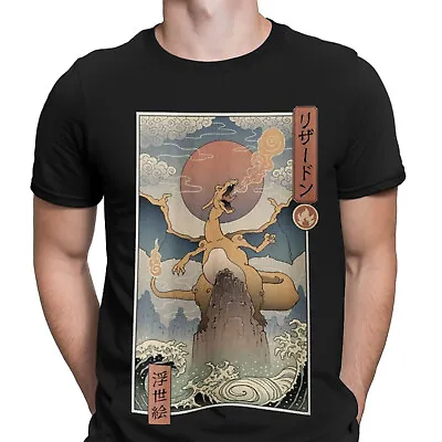 Buy Fire Dragon Type Mon Inspired Graphic Anime Gift Idea Mens T-Shirts Tee Top #NED • 3.99£