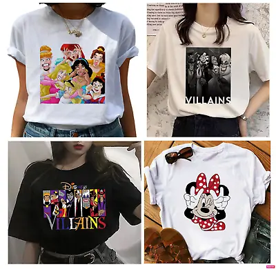 Buy Disney Tees, Disney Villain T-shirt, Size S, M, L, XL, XXL • 9.99£