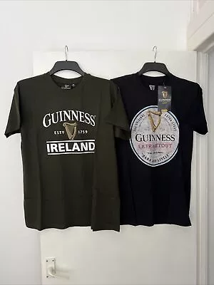 Buy Men’s Guinness T-Shirts Bottle Green / Black Size Medium NEW • 12£
