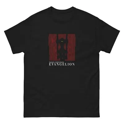 Buy Neon Genesis Evangelion Black Tee Printed On 100% Cotton Gildan 5000. • 15£