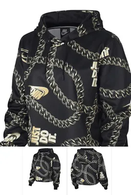 Buy Nike Women’s Icon Clash Crop Print Hoodie Jacket CK8607 010   - 1x Plus  UK  22 • 50£