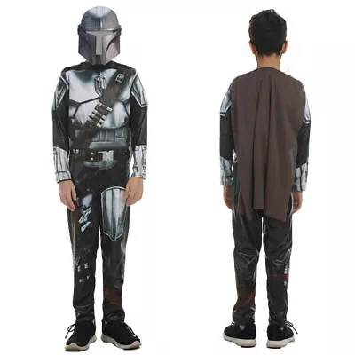 Buy Star Wars Mandalorian Costume Kid Boy Cosplay Party Fancy Dress Up Suit Clothes • 17.16£
