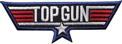 Buy Top Gun Patch Iron Sew On Jacket T Shirt Fancy Dress Costume Embroidered Badge • 2.79£