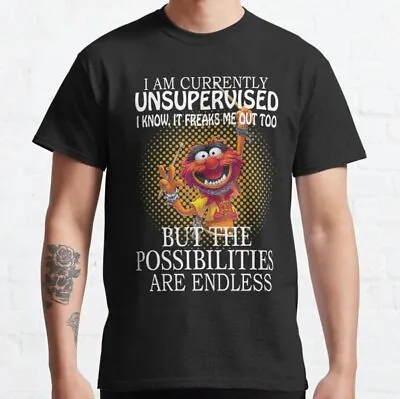 Buy Unsupervised Animal T Shirt Muppets Funny Film Movie Birthday Drummer Cartoon • 8.99£