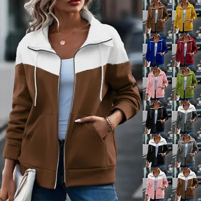 Buy Plus Size Long Sleeve Sweatshirt Jacket Womens Fashion Tops UK Autumn Sweater • 13.99£