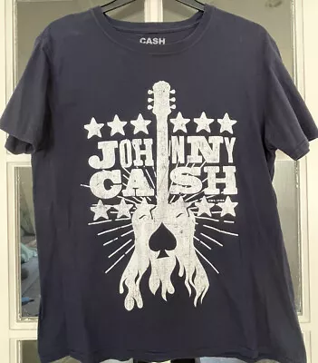 Buy Men’s Johnny Cash T-shirt Blue Size L • 10£