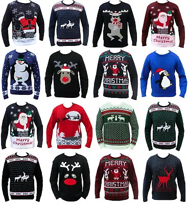 Buy New Mens Ladies Funny Jumper Rude Christmas Xmas Ladies Santa Snowman Sweater • 13.50£