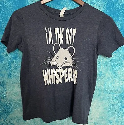 Buy  I'm The Rat Whisperer  Graphic T-Shirt Boys Youth Large L Short Sleeve Blue • 7.06£