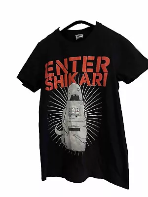 Buy Enter Shikari Band Synaw  T-Shirt Top Small S Black Cotton Gildan Used • 12£