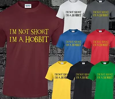 Buy Im Not Short Im A Hobbit Mens T Shirt Top Funny Joke Quote Gift Present S-3XL • 7.99£