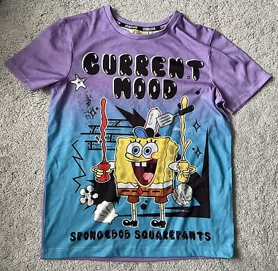 Buy SpongeBob SquarePants Current Mood T-Shirt Size 10-11 Years • 10.99£