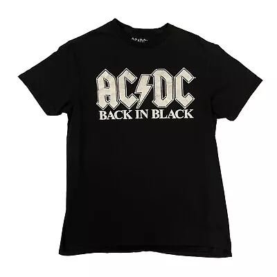 Buy AC/DC T-Shirt Back In Black Mens M Cotton Short Sleeve Music Rock Band • 15.99£
