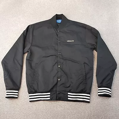 Buy Adidas Mens Jacket Medium Black Coach Bomber Varsity Superstar Firebird Original • 27.99£