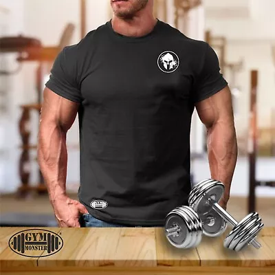 Buy Blood Spartan T Shirt Pocket Gym Clothing Bodybuilding Training Workout MMA Top • 10.99£