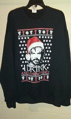 Buy Game Of Thrones Christmas TYRION LANNISTER I Drink & I Know Things XL Sweatshirt • 17£