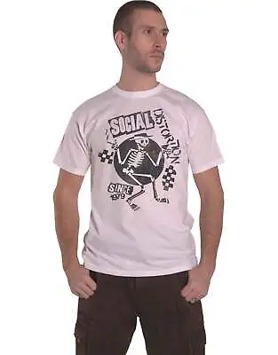 Buy Social Distortion T Shirt Speakeasy Checkerboard Band Logo New Official White • 15.95£