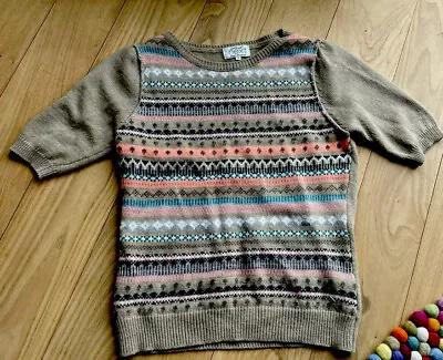Buy Next Fairisle Jumper Sweater  Top Uk 12 • 15£