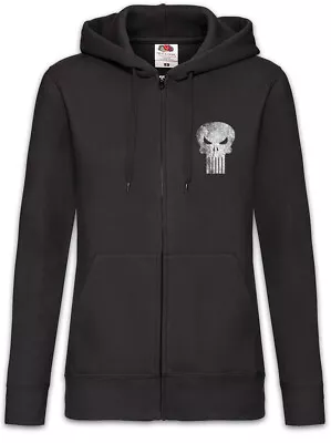 Buy P Skull Women Zipper Hoodie Logo Symbol Hero Punisher Comic Frank Castle Pc Game • 53.94£