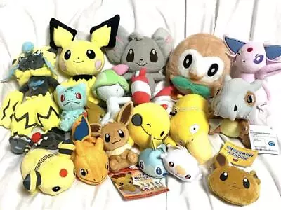 Buy Pokemon Plush Toy Lot Of Set Pikachu Eevee Bulbasaur Effie Mokuro Lartos • 182.50£