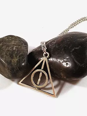Buy Harry Potter | Deathly Hallows Necklace Pendant Gift UK STOCK • 4.99£