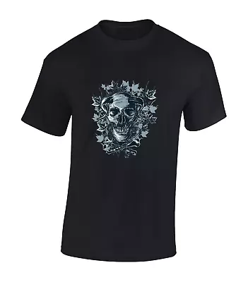 Buy The Horned One Mens T Shirt Devil Skull Skeleton Pentagram Demon Top Cool • 7.99£
