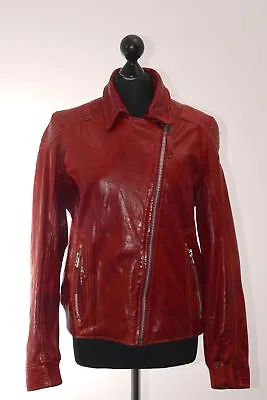 Buy Gipsy Ladies Leather Jacket Kessy 2XL Red Antique Uni Short Single Row Bag • 82.14£