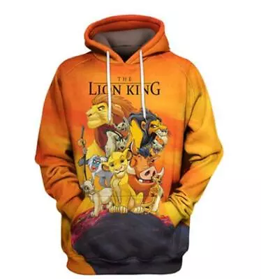 Buy Cartoon The Lion King 3d Print Men/Women's Hoodies Sweatshirt Pullover Jacket • 20.39£