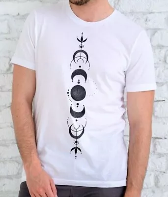 Buy Moon Phases And Star T Shirt Lucy And Yak Moon Phases Tee Shirt Size S M L XXL  • 8.99£