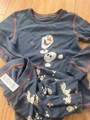 Buy Olaf Frozen  Pyjamas M&S Age 6-7 100% Cotton Boys • 7£