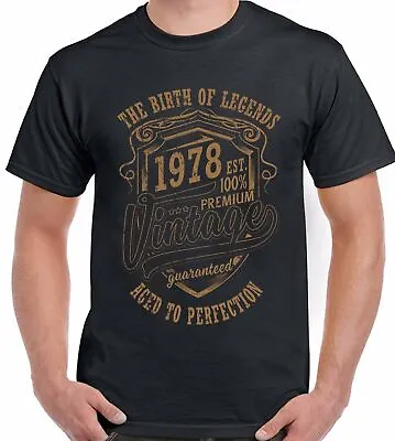 Buy 46th Birthday T-Shirt 1978 Mens Funny 46 Year Old Gift The Birth Of Legends • 10.99£